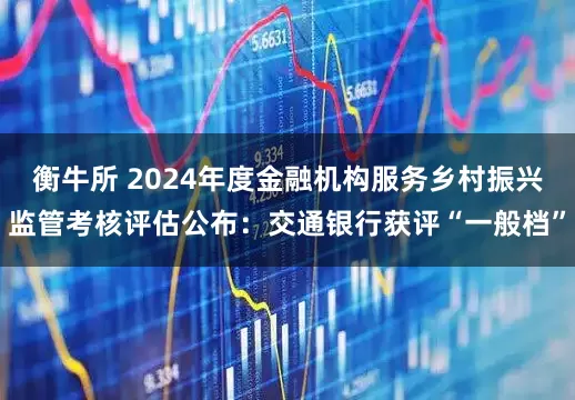 衡牛所 2024年度金融机构服务乡村振兴监管考核评估公布：交通银行获评“一般档”