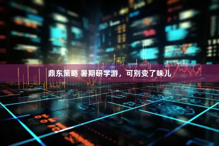 鼎东策略 暑期研学游，可别变了味儿